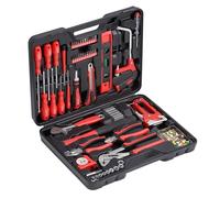 Meister Maletín de herramientas de 60 piezas - Juego completo de herramientas para el hogar - Compacto y versátil para bricolaje - Maleta resistente - Ideal para el hogar