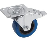 Meister Rueda Giratoria Con Tope Decoración 105 X 80 Mm Placa, Elástica - Ruedas De Goma Con Superficie Unidad Suave Decoración Rollo Almacenamiento | Rollo De Transporte | Muebles Rollo