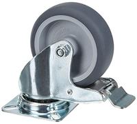 Meister Rueda Giratoria Con Tope Decoración. 60 X 60 Mm Placa Con Ruedas De Goma Decoración Unidad Suave Superficie, Rodamiento De Deslizamiento, Transporte Rollo | Muebles Rollo
