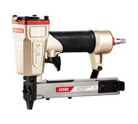 meite 425KC Grapadora Neumática de Corona Estrecha 18GA, Compatible con Grapas de 5,7 mm y 13-25 mm, con Gatillo de Seguridad, para Madera, Muebles, Tela y Cuero