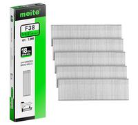 meite Clavos Brad Calibre 18/38 mm, Galvanizados de Clavos 18GA para Pistola, Paquete de 1.000 Unidades para Clavadora Neumática y Eléctrica, Carpintería, Molduras y Bricolaje