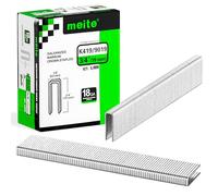 meite Grapas corona estrecha calibre 18/19 mm,corona 5,7 mm,galvanizadas, para tapicería y grapadoras eléctricas/neumáticas de corona estrecha, 4.000 unidades