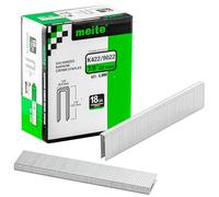 meite Grapas corona estrecha calibre 18/22 mm,corona 5,7 mm,galvanizadas, para tapicería y grapadoras eléctricas/neumáticas de corona estrecha, 4.000 unidades
