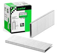 meite Grapas corona estrecha calibre 18/38 mm,corona 5,7 mm,galvanizadas, para tapicería y grapadoras eléctricas/neumáticas de corona estrecha, 4.000 unidades