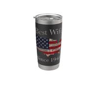 Mejor esposa desde 1940 Mapa de Estados Unidos Vaso térmico de acero inoxidable de doble pared