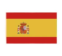 MEJORADA TS-2240 Bandera de España 90x150CM - Alta Calidad en Poliéster, Resistente y Duradera, Ideal para Interiores y Exteriores, Decoración, Eventos y Fiestas