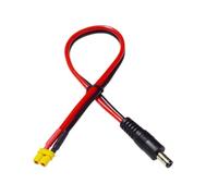 Mekalero Cable adaptador XT30 a DC5521 de 14 AWG con revestimiento de silicona flexible de PVC + cobre para modelos de aviones, panel solar, cable de alimentación, cable de batería