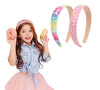 Melbelia Diademas con purpurina para niñas, 2 unidades, arco iris, corazón, estrella, caballo, brilla en la oscuridad, diadema de lentejuelas brillantes, diadema antideslizante para niñas,