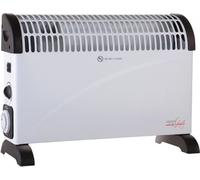 Melchioni 158640023, calentador eléctrico convector para interiores, ideal para pasillos, color blanco, con botones y regulador giratorio, 2000 W