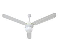 Melchioni Family | Ventilador de Techo con Luz de 3 Aspas, 5 Velocidades, Luz Integrada de 60 W, Diámetro de 120 cm, Potencia de 65 W, Control de Pared con Cable