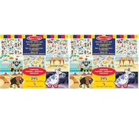 Melissa & Doug - Bloc de Pegatinas Infantiles Aventuras - Libro Pegatinas Reutilizables: 245 Autoadhesivos y 5 Escenas - 6074554 - Manualidades Niños - Stickers Infantiles (Paquete de 2)