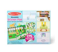 MELISSA & DOUG - Bloc de Pegatinas Infantiles Casa de Juguete: 175 Pegatinas Reutilizables para Pegar en 5 Escenas - 6073124 - Manualidades Niños - Regalo Niña 3 años + - Stickers Infantiles