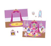 Melissa & Doug - Bloc de Pegatinas Infantiles Castillo de Princesas, 200 Pegatinas Reutilizables y 5 Escenas, Manualidades Niñas, Regalo Niña 3 Años + - Stickers Infantiles - Certificados FSC