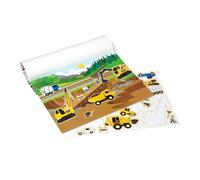 Melissa & Doug – Bloc de pegatinas infantiles Vehículos, 165 autoadhesivos y 5 escenas, reutilizable