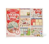 MELISSA & DOUG - Bloc Pegatinas Infantiles Mi Ciudad - Libro Pegatinas Reutilizables: 200 Autoadhesivos y 5 Escenas, Manualidades Niños, Regalo Niño 3 años +, Stickers Infantiles, Certificados FSC