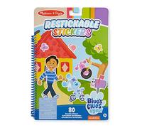 Melissa & Doug Blues Clues and You, Bloc de Pegatinas Reutilizables, Los Lugares Que Blue Ama, Multicolor