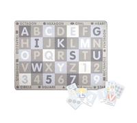 Melissa & Doug Jumbo ABC-123 Alfombra Neutral 2 Unidades, Regalo para niño o niña