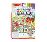 Melissa & Doug Bloc Flip-Flap de pegatinas reutilizables Paw Patrol Misiones Clásicas (130)