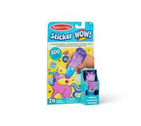 Melissa & Doug, Sticker Wow, Bloc de Actividades de 24 páginas y estampador de Pegatinas, 300 Pegatinas, Juguete Relajante de Manualidades con Personaje Coleccionable, Unicornio Brillante