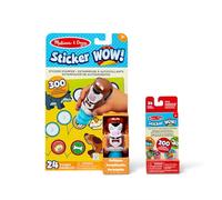 MELISSA & DOUG - STICKER WOW! Estampador de Pegatinas Infantiles Perro: 24 Páginas Actividades, 300 Stickers Infantiles y Mini bloc + 200 Pegatinas - 6075502 - Manualidades Niños