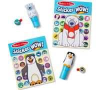 Melissa & Doug Set Sticker Wow! Invierno – 2 cuadernos, 2 estampadores, pegatinas extra FSC
