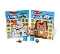 Melissa & Doug - Sticker Wow Mascotas (Perro y Gato) - 2 cuadernos, 2 estampadores, pegatinas extra