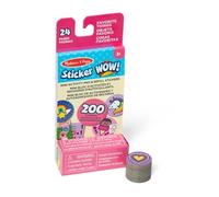 Melissa & Doug - Sticker Wow! - Mini Bloc de Actividades y Recarga de +200 Pegatinas Infantiles para Estampador Coleccionable, Manualidades Niños, Stickers Infantiles - Certificados FSC