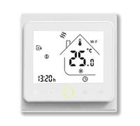 Melkismart Wi-Fi Termostato - Serie 002 Termostato Programable | con Pantalla Táctil, Apto para Aire Acondicionado y Calefacción por Caldera, Compatible con Alexa, Google Home e IFTTT