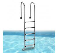 Melko Escalera Piscina 5 Niveles Acero Inoxidable V2 A Gris