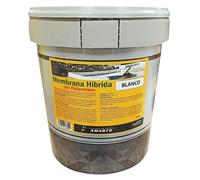 Membrana Eslastica Hibrida de Poliuretano Impermeabilizante, para terrazas, cubiertas, tejados, canalones, etc. (4 L., Blanco)
