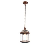 Memnk Lámpara de linterna colgante al aire libre Lámpara de techo clásica europea Colgante de iluminación de isla Casa de campo Farol vintage Lámpara colgante de porche en bronce frotado con aceite E2