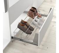 MENAGE CONFORT Kit Zapatero Extraíble y Extensible Albano Cromo