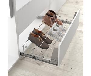 MENAGE CONFORT Kit Zapatero Extraíble y Extensible Albano Cromo