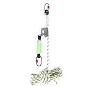MENAYODA Safety - Dispositivo de recogida con cable de 12 mm, 10 m, con amortiguador de banda, PSA, dispositivo de seguridad de altura