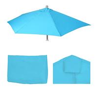 Mendler Funda de repuesto para sombrilla semicircular Parla, 300 cm, color turquesa