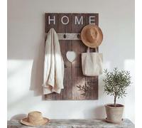 Mendler HWC-C89AM Home - Perchero de pared (8 ganchos, 91 x 60 cm), color | Panel de perchero vintage
