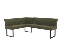 Mendler HWC-O82 - Banco esquinero (chenilla, metal Öko-Tex, 159 x 210 cm), color verde