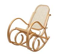 Mendler Mendler - Sillón giratorio para TV, madera maciza de ratán, aspecto de roble