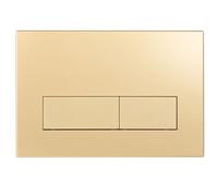 Mendorio Placa de Accionamiento WC, Compatible con Geberit, Sigma, UP300 y UP320, Tamaño de la Placa de Doble Descarga 245×164mm, Incluye Kit de Palanca de Descarga y Marco de Instalación. (Oro Mate)