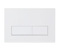 Mendorio Placa de Accionamiento WC, Compatible con Geberit, Sigma, UP300 y UP320, Tamaño Placa de Doble Descarga 245×164mm, Incluye Kit de Palanca de Descarga y Marco de Instalación. (Blanco mate)