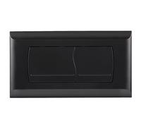 Mendorio Placa de Descarga para Cisterna de WC, Compatible con Geberit Twinline 30&UP130, Con el Kit de la Palanca de Descarga y Tornillos, Doble Función(Negro Mate)