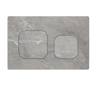 Mendorio Placa de Descarga WC Compatible con Geberit Duofix Sigma, Delta y Basic, Kit de Recambio con Varillas de Accionamiento y Marco de Montaje para UP300 & UP320, 245 x 164 mm(Gris-Y6-B)