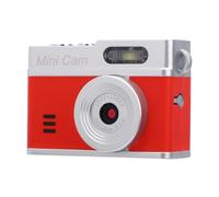 MENDUNER Mini Cámara Llavero Grabadora de Vídeo HD 1080P de 12 MP, Cámara Digital Retro con Pantalla de 0,96 Pulgadas, Luz de Relleno LED, Portátil Tipo C para Vlogging, Viajes, Grabación (Rojo