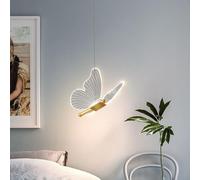 Mengjay LED Lámpara Colgante Mariposa Creativa Decoración Lámpara de Araña Niños Dormitorio Luces,LED Lámpara de techo Moderna Lámpara Colgante de Metal para Comedor Cocina Dormitorio Salon (Oro, D)