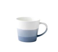 MENGLI-2024 Tazas de café Taza de cerámica con degradado en forma V, capacidad 10.15 oz, juego 1 taza café for la oficina o el hogar, latte, leche, té