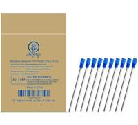 MengRan Recambios de tinta Mini D1 de 2.75 pulgadas para bolígrafos giratorios, compatible con recambios de bolígrafo Swarovski (tinta azul, paquete de 10)