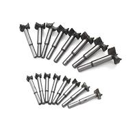 Mengshen Brocas Forstner 15-35mm 16PCS, Carbón Acero al Tungsteno Titanium Recubierto Sierra para Taladrar Madera HSS Punching Bit Losas de Madera Conjuntos de Perforación de Carburo Cementado