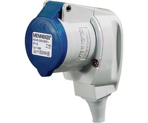 Mennekes 16A3P 6H230V, conector angular 1438 - Dispositivo de acoplamiento TA, grado de protección IP44
