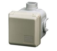 Mennekes 16A3P 6H230V UP-Dose Cepex 4122, color blanco perlado, grado de protección IP44