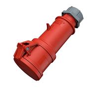 Mennekes, 4 101300064 Prolongadores CEE Pro TOP, Tomas de Corriente, 200/346, 240/415, 50-60 Hz, 32 A, (Corriente nominal - 32 amperios ), 5 Polos, IP 44 Grado Protección, Rojo, 1 pieza